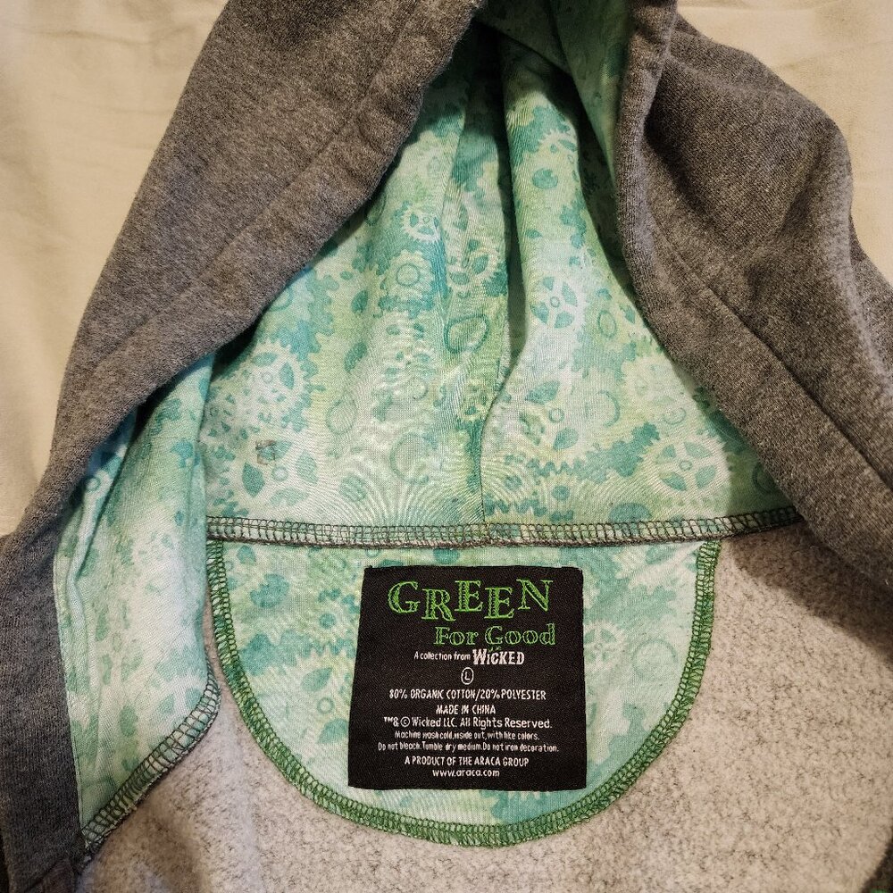 Wicked, Broadway tour, Elphaba hoodie, sweatshirt, Large - Picture 5 of 5